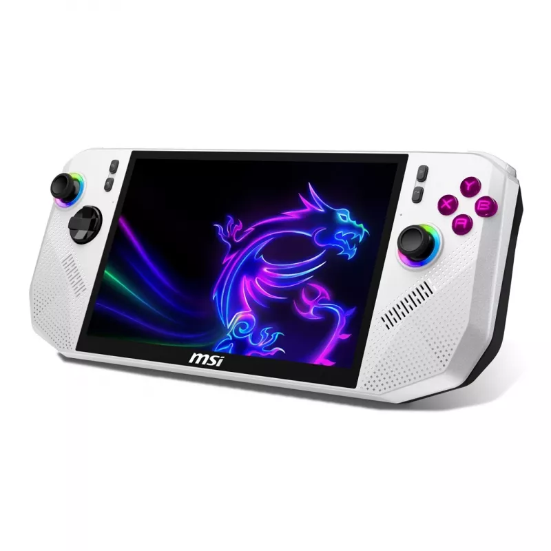 Consola de jogos portátil MSI Claw A8 BZ2EM-025PL 20,3 cm (8) 1 TB ecrã tátil WLAN branco