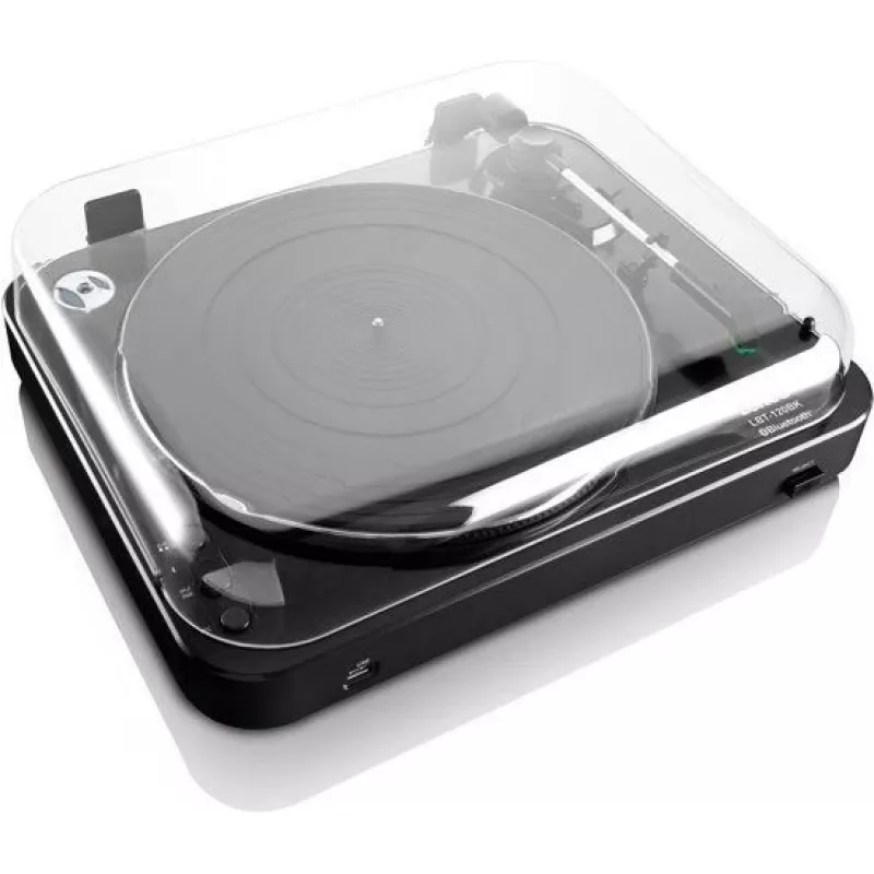 Gira-discos com transmissão por correia Lenco LBT-120BK Preto Semiautomático