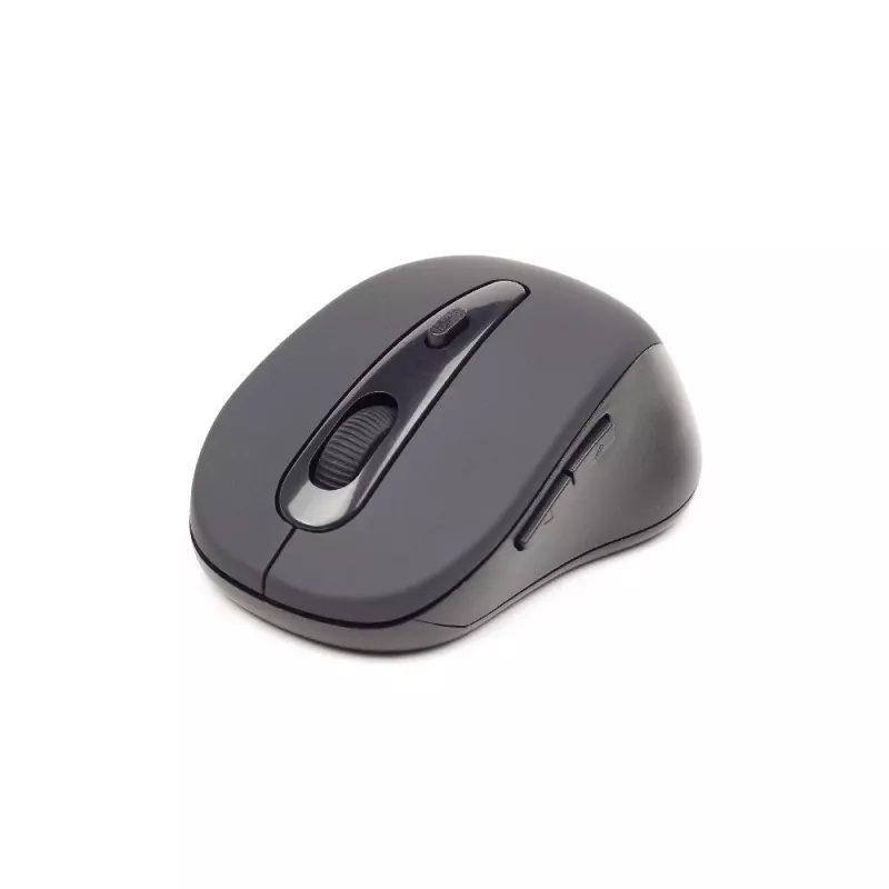 Rato ótico sem fios Bluetooth GEMBIRD MUSWB2 — para destros, 1600 DPI, 6 botões, preto/cinzento, pilhas AAA