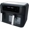 Fritadeira de ar quente dupla HF 9500 DUO (preta, 2.400 Watt, 2 cestos 6 L + 3,5 L)