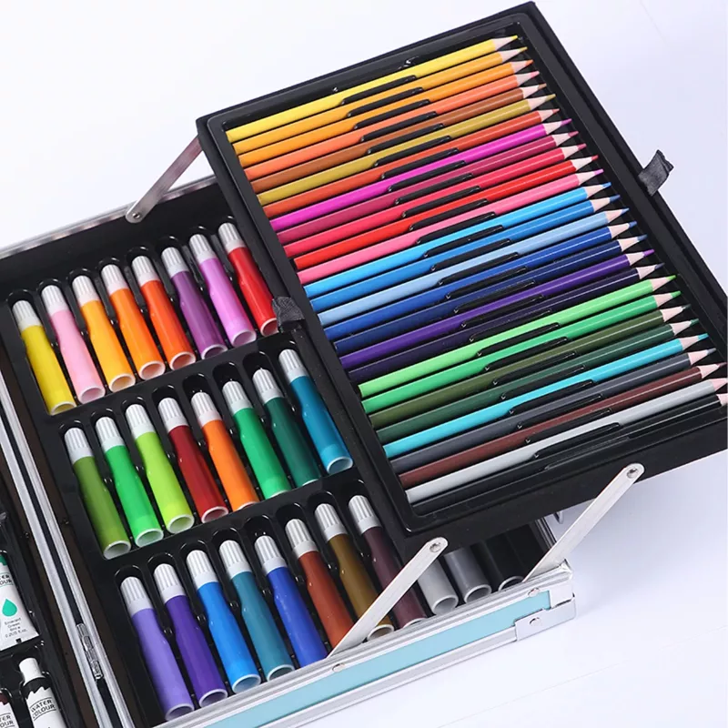 Conjunto de pintura Extralink EX.20154 — conjunto de arte infantil de 145 peças em mala grande