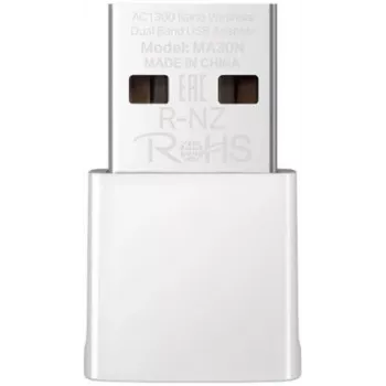 Adaptador USB de rede MERCUSYS MA30N — Wi-Fi dual band (2,4/5 GHz), 400/867 Mbit/s, USB 2.0, antena interna, branco