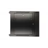 Extralink caixa rack 9U 600x600 AZH preto montado na parede, tipo oscilante