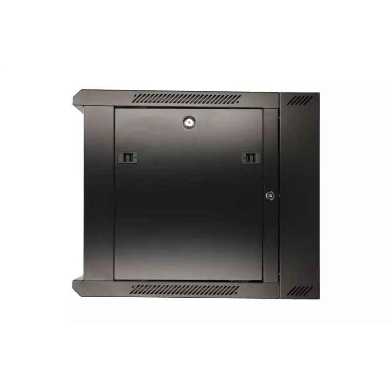 Extralink caixa rack 9U 600x600 AZH preto montado na parede, tipo oscilante