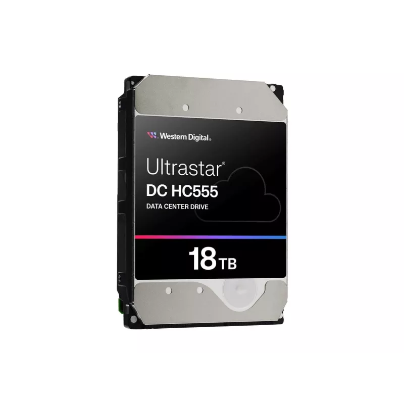 WD Ultrastar DC HC555 - Disco rígido - centro de dados - 18TB - interno - 3,5 (8,9 cm) - SAS 12Gb/s - 7200 rpm - Memória intermédia: 512MB (0B47747)
