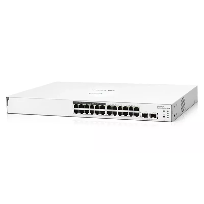Comutador HPE Aruba Networking Instant On 24p Gigabit CL4 PoE 2p SFP 195W 1830