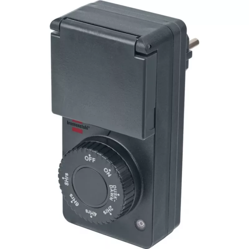 Temporizador com sensor crepuscular DDT IP 44 antracite