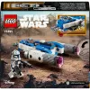 LEGO Star Wars Captain Rex Y-Wing Microfighter Peça de colecionador – Brinquedo de nave espacial das Guerras Clônicas com uma minifigura de personagem para meninos a partir dos 6 anos