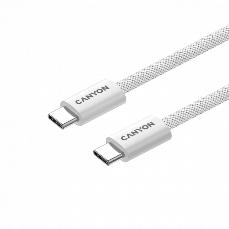 Cabo CANYON OnWire 60MG C-C 60W magnético entrançado 1m Branco