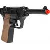 Revólver de polícia de brinquedo em metal Gonher 8 tiros, construção em metal, modelo 258441