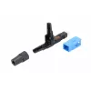 Conector rápido de fibra ótica Extralink SC/UPC macho, embalagem individual, preto ou azul