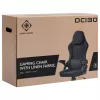 Cadeira gaming Deltaco DC130 Soft Woven Mesh preta (GAM-180)