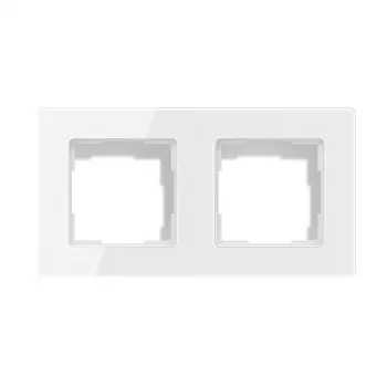 Moldura para interruptor de luz Avatto TS20 — 2 tomadas, branca