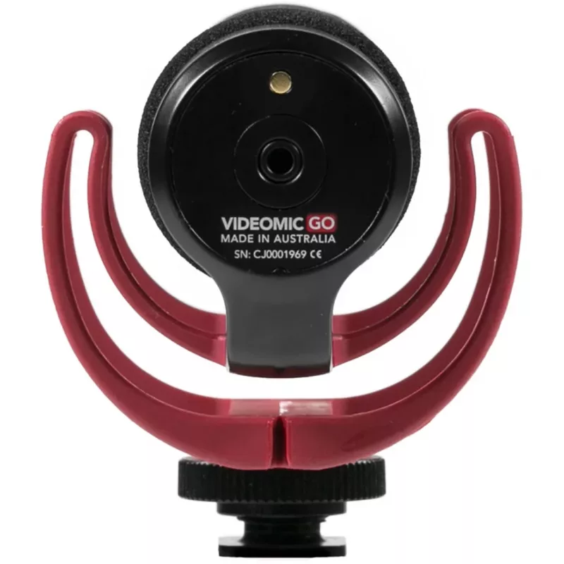 VideoMic GO, microfone preto/vermelho