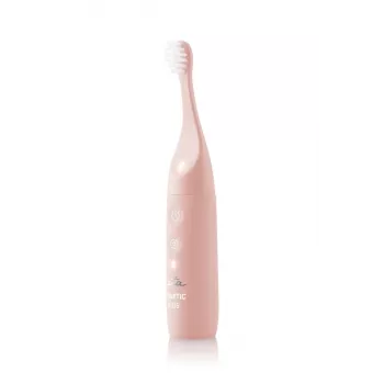 Escova de dentes sónica para criança ETA Sonetic Kids – rosa, bateria, velocidade ajustável, temporizador, 2 cabeças de escova