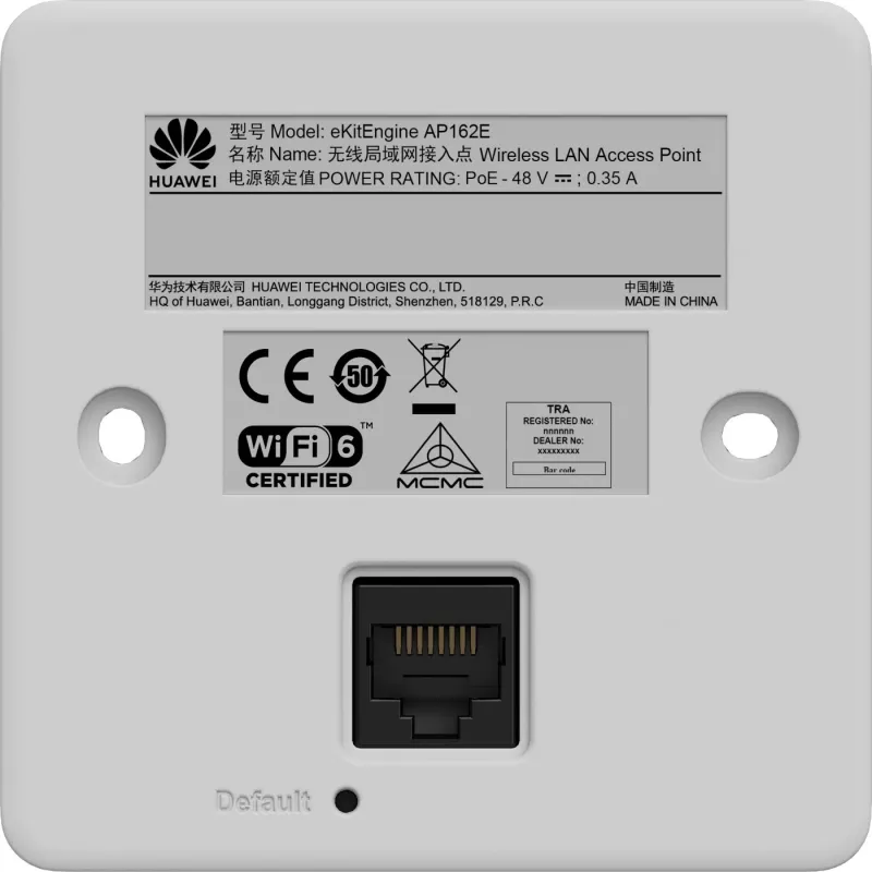Huawei AP162E - AP interior WiFi6 dual-band - antena inteligente