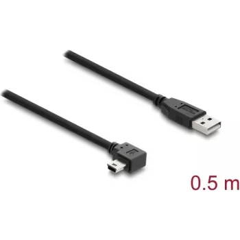 Cabo USB-A para Mini-USB-B DELOCK 81650 – USB 2.0, 2 m, preto