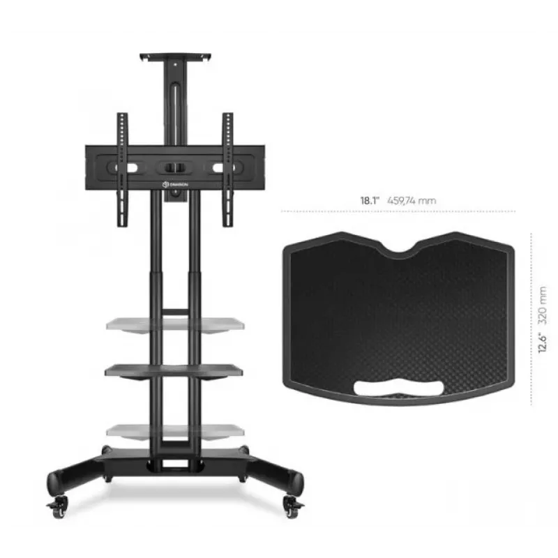 ONKRON APT1551-B prateleira para suporte móvel, preto