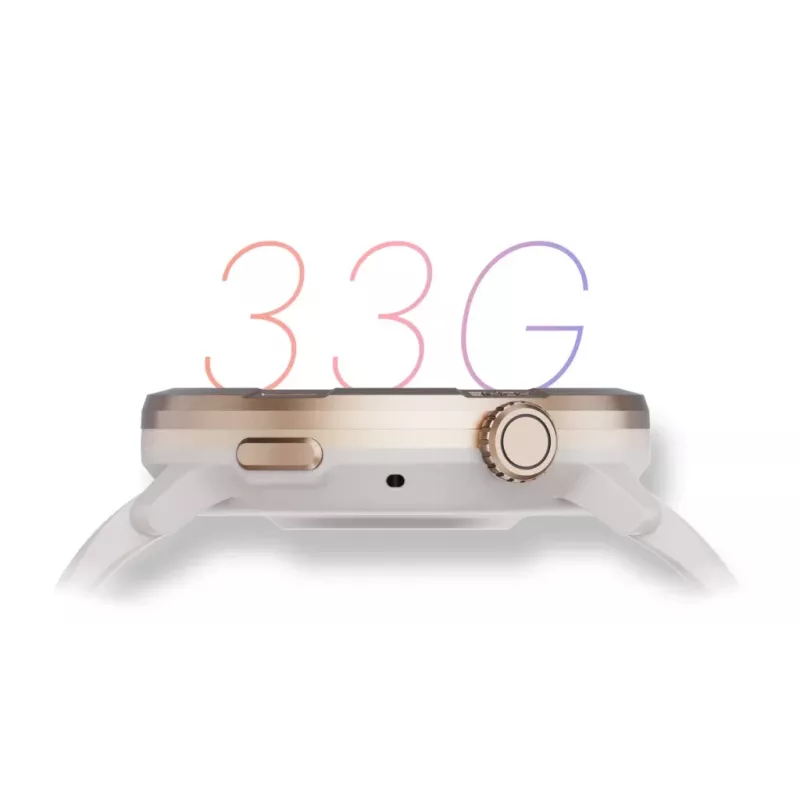 Smartwatch Stelio STSWA102GT Activ Pro GPS 46 mm titânio dourado – GPS, caixa de 46 mm, acabamento em titânio