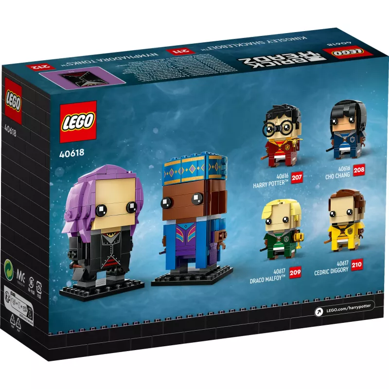 Lego Brickheadz Harry Potter 40618 Kingsley Shacklebolt e Nymphadora Tonks