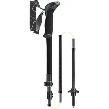Bastões de trekking Leki TR Makalu FX ajustáveis 110–130 cm, verde