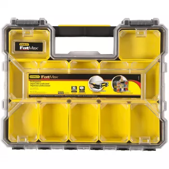 Stanley 1-97-519 Caixa de Peças/Ferramentas Preto, Transparente, Amarelo