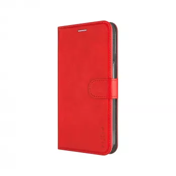 Capa de livro em pele FIXED para Samsung Galaxy A36 5G – vermelha, proteção frontal e traseira, recortes precisos