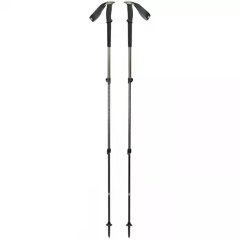 Bastões de trekking Trail, equipamento de fitness preto/verde-azeitona, 1 par, 100–140 cm