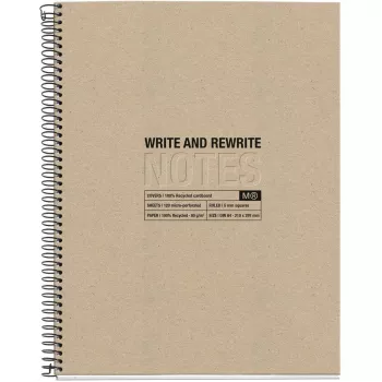 Caderno MAUL A602879 A4 120 folhas bege