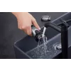 Máquina de barbear de rede Panasonic ES-LV69 preto prata aço inoxidável iões de lítio