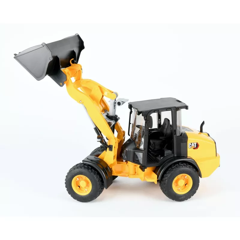 Bruder 02485 CAT carregadora de rodas articulada compacta, veículo de brincar em miniatura, de plástico