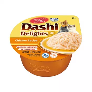 INABA Dashi Delights frango em caldo - snack para gatos - 70 g