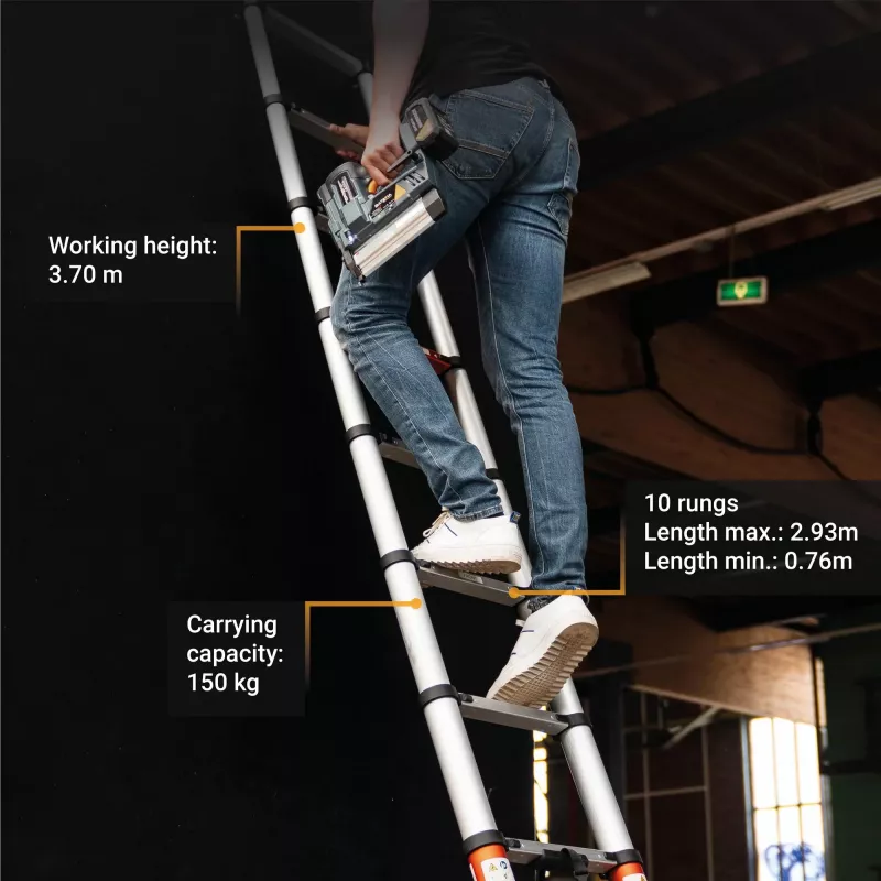 Escada telescópica Batavia B.V. Giraffe AIR 2,93 m — escada extensível compacta