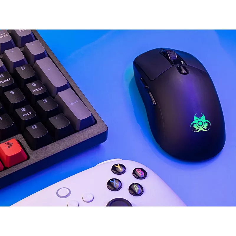 Tracer GameZone Thor RGB rato gaming sem fios, 2,4 GHz + Bluetooth, 10000 DPI, preto
