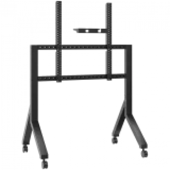 Suporte móvel para TV ONKRON TS2081-B para televisores de 70–110 polegadas, preto, suporte de chão em aço com rodas, capacidade de 125 kg, VESA 200x200–1000x800
