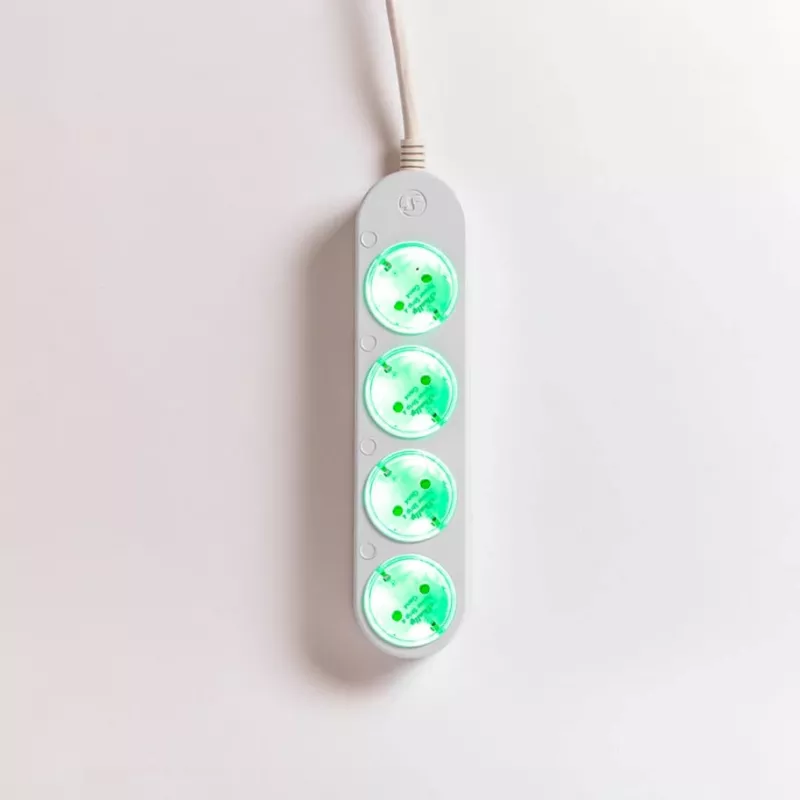 Régua de tomadas Smart 12A Shelly Power Strip 4 Gen4 Zigbee/Matter
