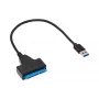 Cabo adaptador SATA para USB-A 3.0 Akyga AK-CA-86 para unidades de 2,5 polegadas, 0,3 m, preto