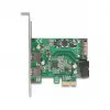Placa DeLOCK PCI Express x1 para 2 x USB 3.2 Gen 1 Type-A + 1 x conector interno de 19 pinos