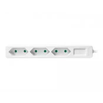 Extensão elétrica LogiLink LPS229 1,5 m 3 tomadas AC interior branco