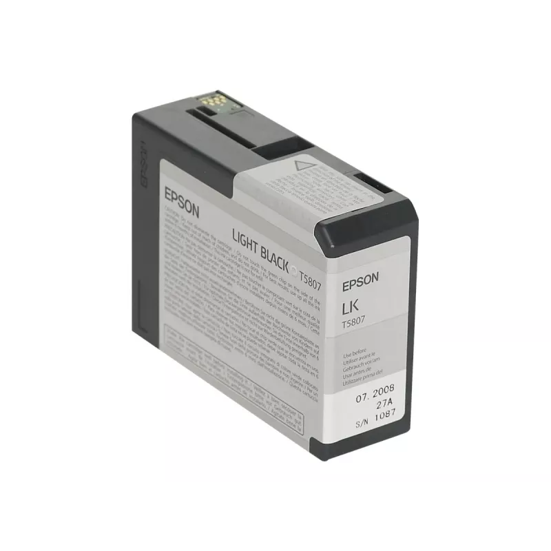 Epson Embalagem individual Light Black T580700, Preto claro, Tinta pigmentada, 80 ml, 1 unid.
