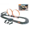 Pista de corrida mecânica de brinquedo Madej com dois loopings, conjunto portátil de pista com carros de looping