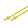 Cabo de patch Digitus CAT 6A S/FTP DK-1644-A-0025/Y 0,25 m Amarelo