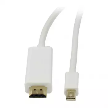 Cabo de vídeo DisplayPort mini 1.2 = HDMI 2.0 - ST/ST - 2 m - Ultra HD 4K 60 Hz 444 - 8 bit HDR - Synerg