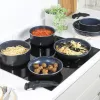 Conjunto de panelas Russell Hobbs RH03321EU7 — 8 peças, antiaderente, apto para máquina de lavar loiça