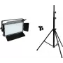 Conjunto LED EUROLITE PLL-480 CW/WW com tripé – iluminação de palco/ambiente, branco frio e quente ajustável
