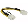 Cabo de alimentação interno DeLOCK 83775 0,2 m PCI-E 8-Pin para 6-Pin