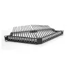 DeLOCK 19 polegadas Keystone Patch Panel 24 portas com alívio de tensão 1HE angular preto