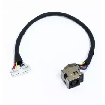 Conector fêmea de alimentação com cabo, HP G62, COMPAQ CQ62