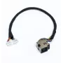 Conector fêmea de alimentação com cabo, HP G62, COMPAQ CQ62