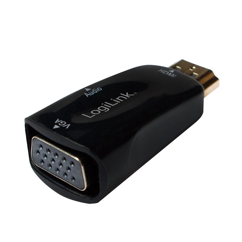 Adaptador de cabo LogiLink CV0107 HDMI VGA preto (CV0107)